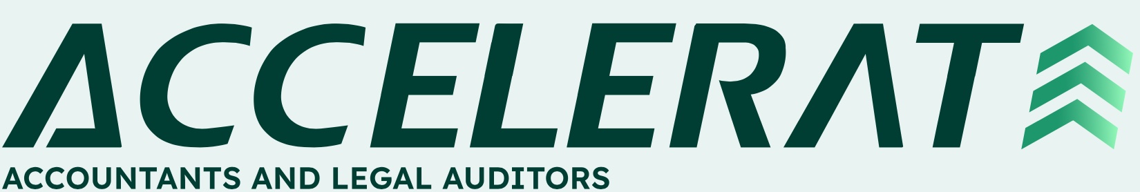 The Accelerate wordmark and ascending chevron mark